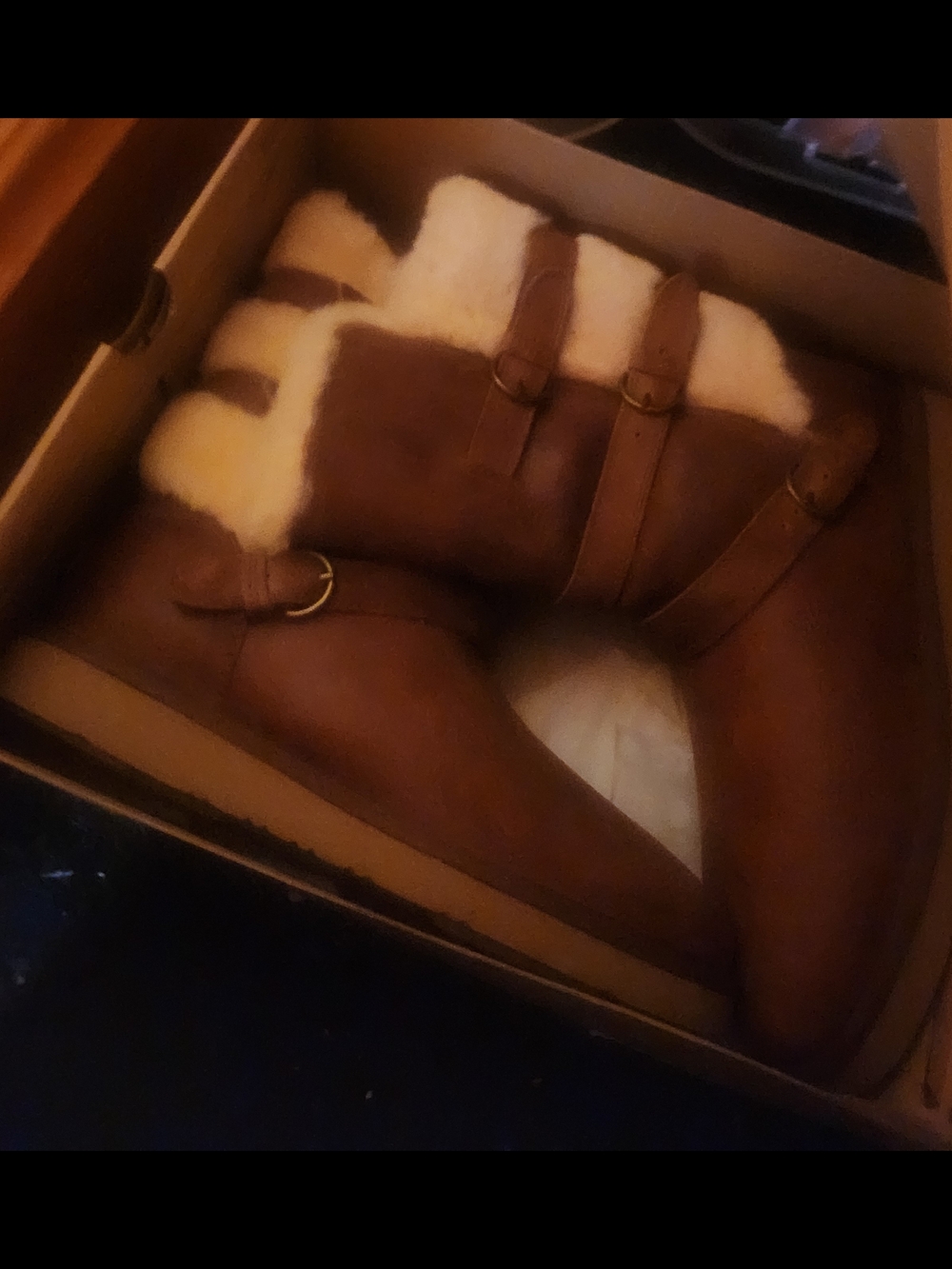 UGG Brown Shearling-Lined Winter Boots